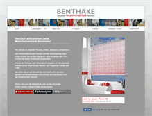 Tablet Screenshot of benthake.com